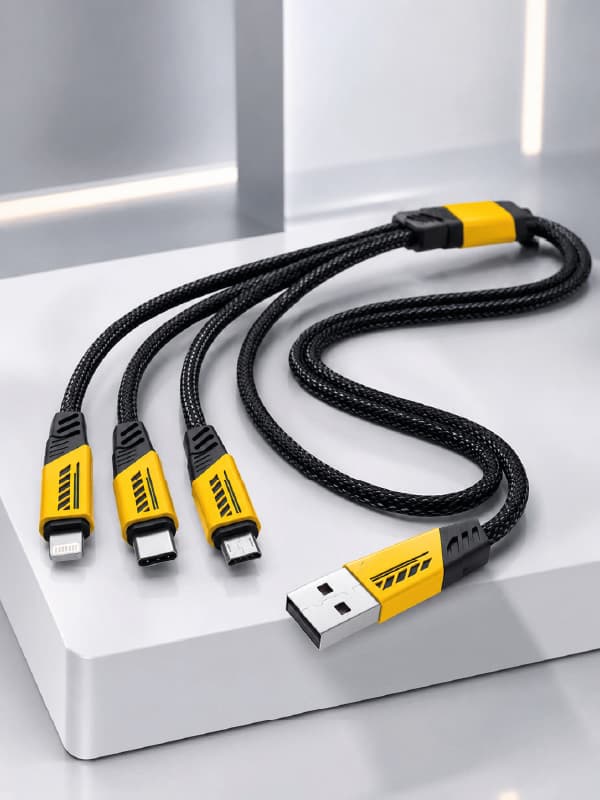 240W 3'Ü 1 ARADA HIZLI ŞARJ KABLOSU