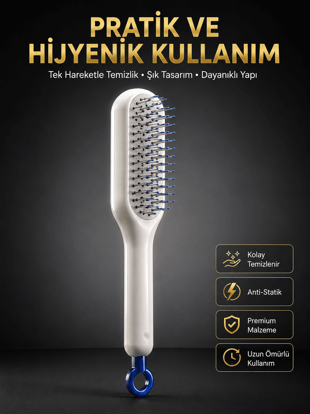 Yeni Nesil Saç Fırçası Saç Derisini Ölü Derilerinden Arındırır Kolay Temizlenen