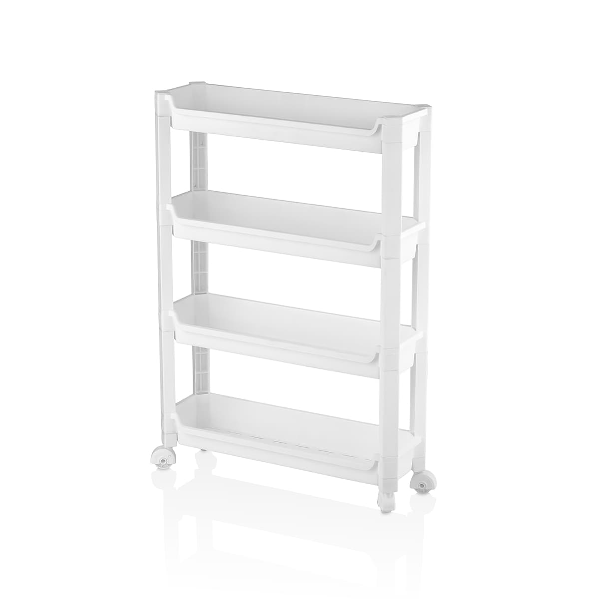 4 Katlı Tekerlekli Sepet Organizer Raf 465x145x670mm