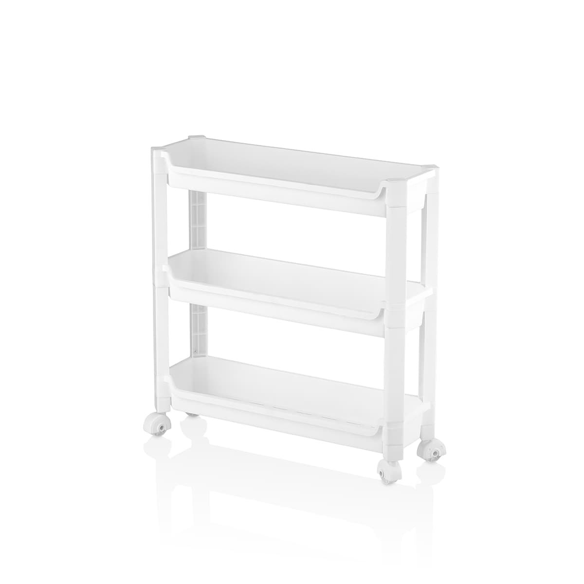 3 Katlı Tekerlekli Sepet Organizer Raf