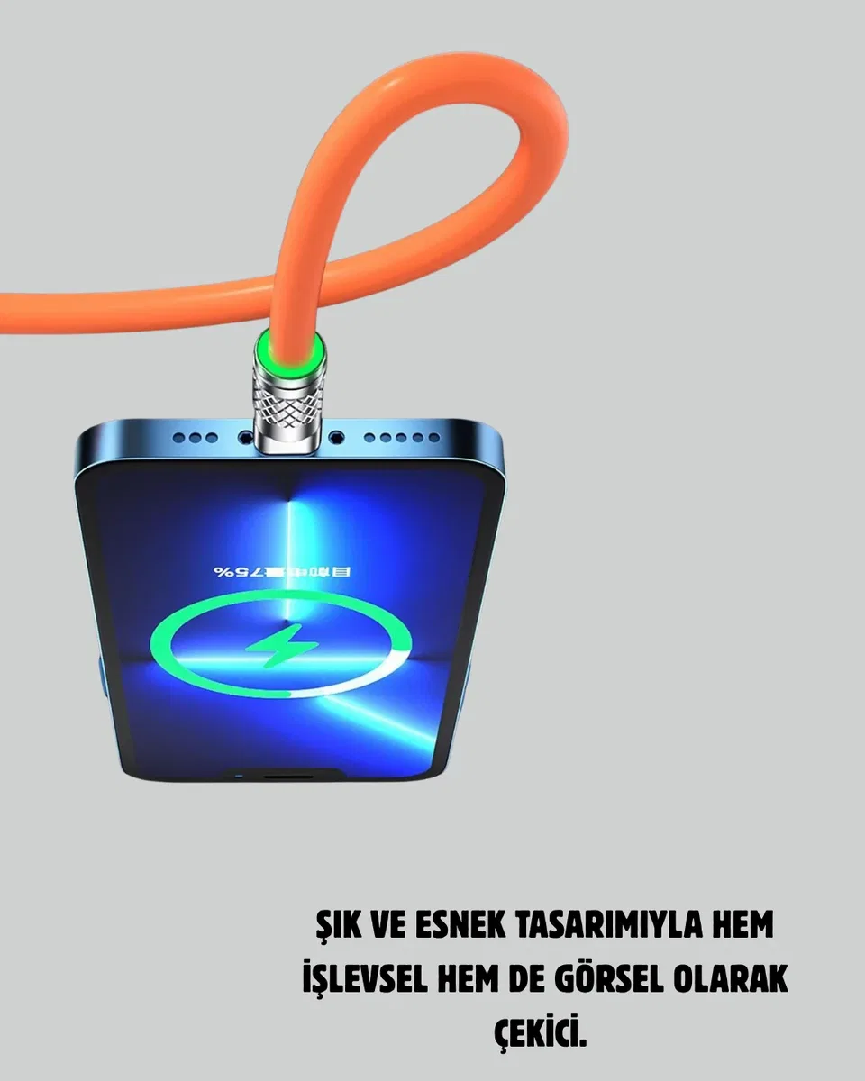 120 W Hızlı Çözüm Sunan 3'ü 1 USB Şarj Kablosu– Sağlam Gövde