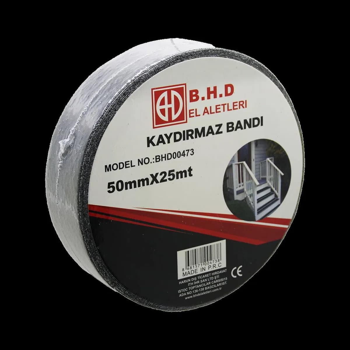 Kaydırmaz Bant 50 mm x 25 m Siyah