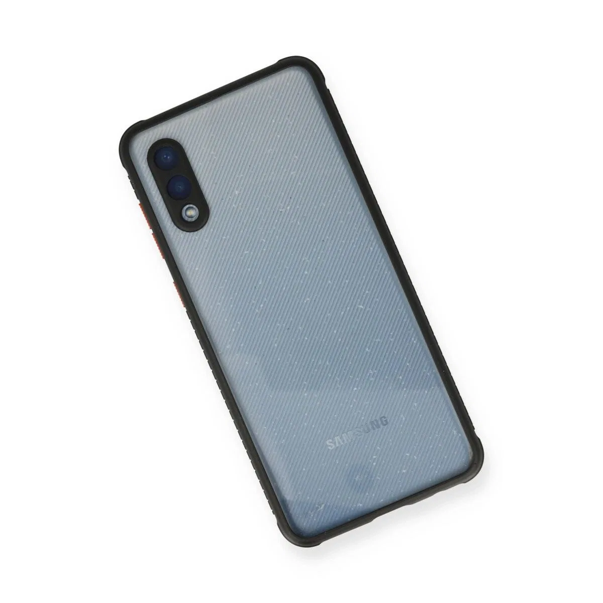Samsung Galaxy A02 Kılıf Miami Şeffaf Silikon - Siyah