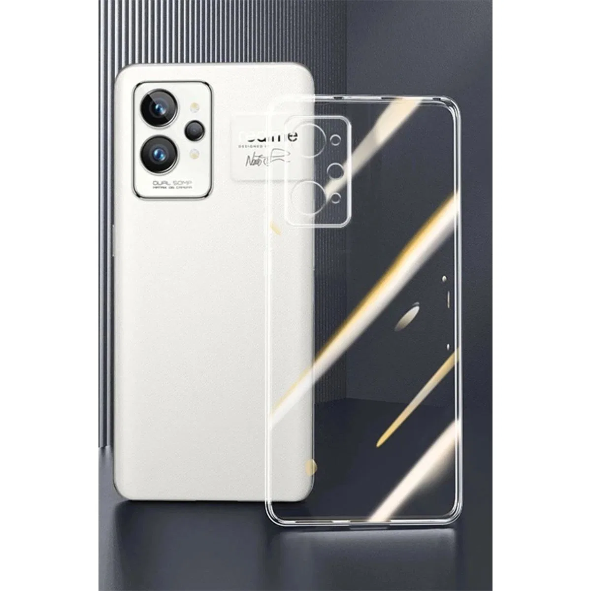 Realme Gt2 Pro 5g Kılıf Lüx Şeffaf Silikon