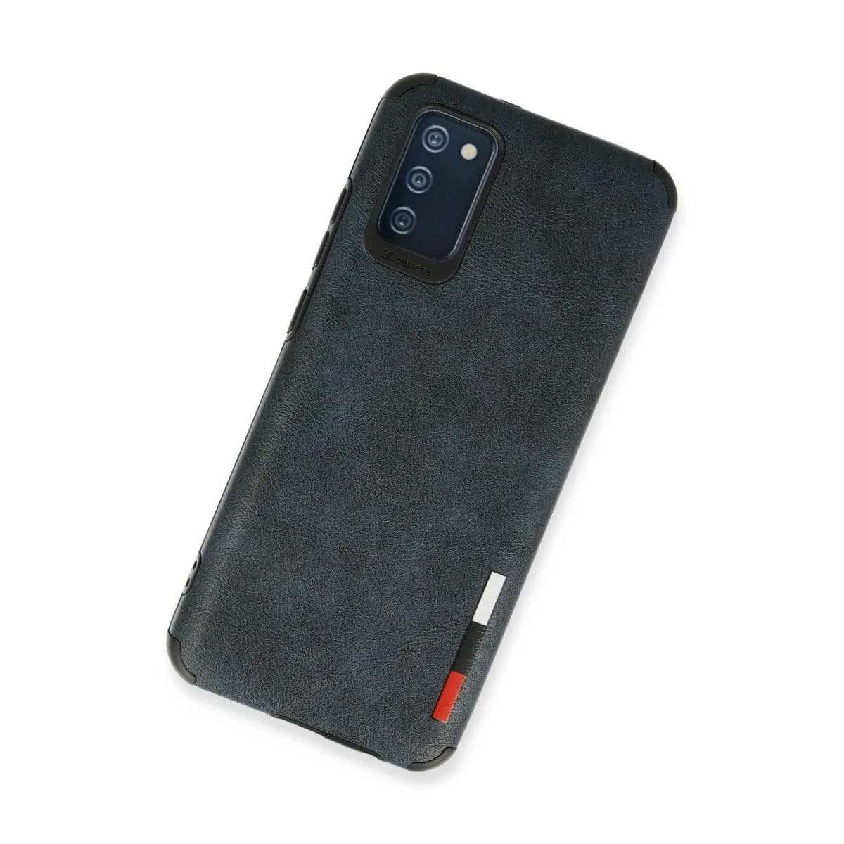Newface Samsung Galaxy A02s Kılıf Loop Deri Silikon - Lacivert