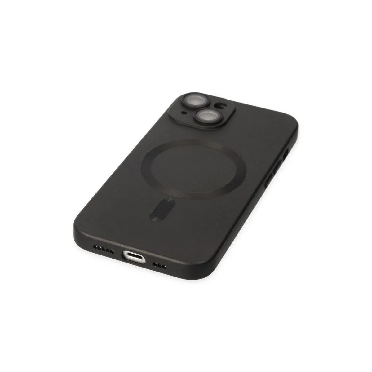 Apple İphone 14 Plus Kılıf Moshi Lens Magneticsafe Silikon - Siyah