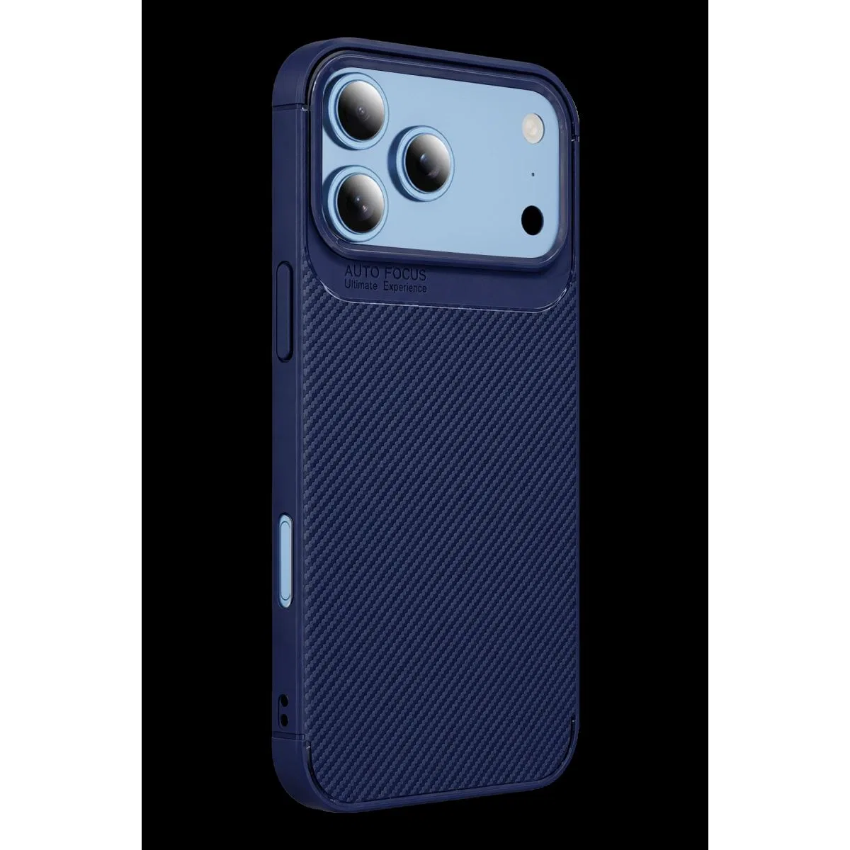 Newface Apple İphone 18 Pro Max Auto Focus Karbon Kapak - Lacivert