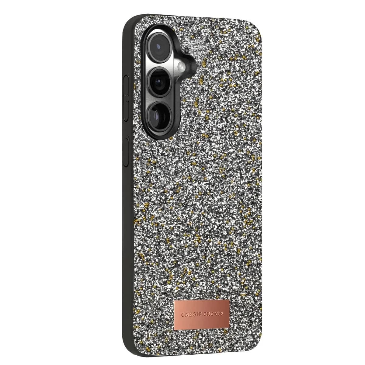 Onegif Samsung Galaxy S24 Plus Bright Simli Kapak - Gold