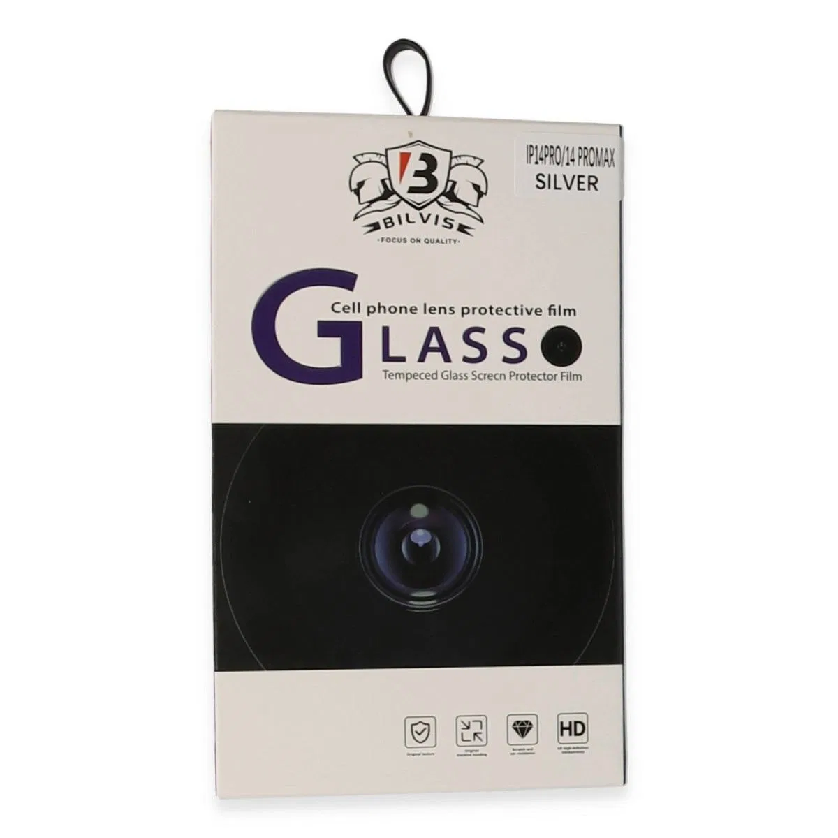 Apple İphone 14 Pro Max Bilvis Titan Kamera Lens - Gümüş