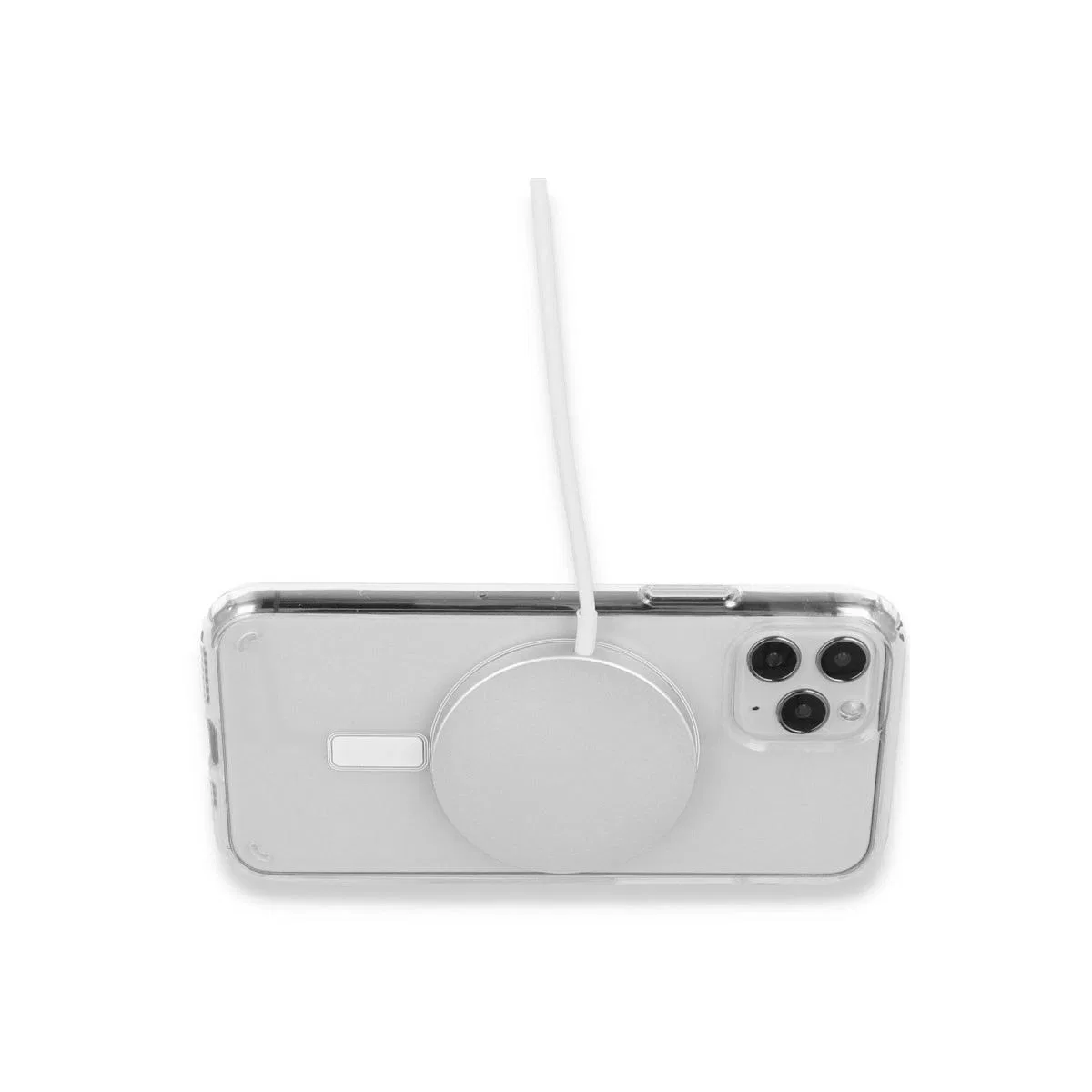 Apple İphone 15 Pro Max Kılıf Magneticsafe Şeffaf Silikon - Şeffaf