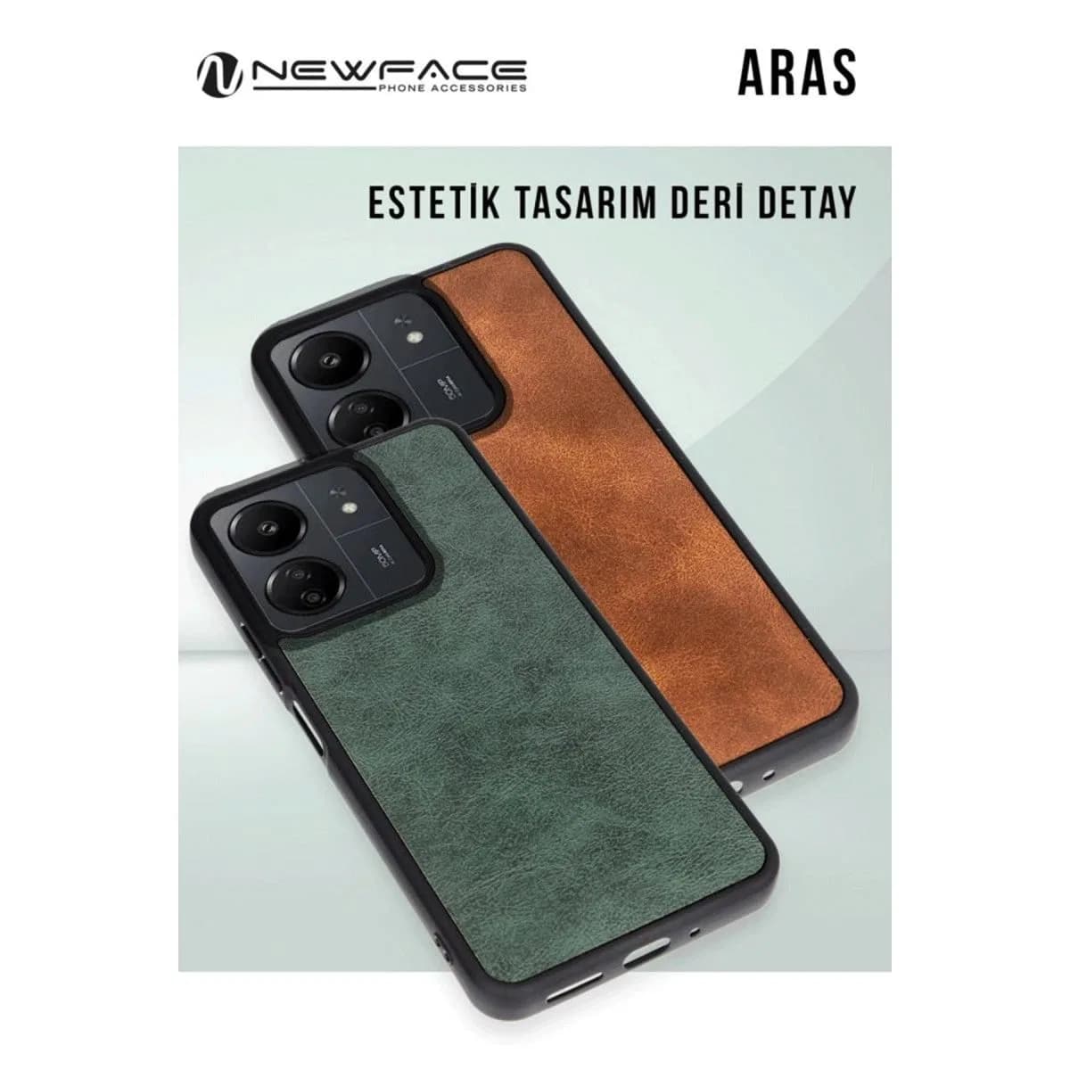 Samsung Galaxy A36 Kılıf Aras Deri Kapak - Taba
