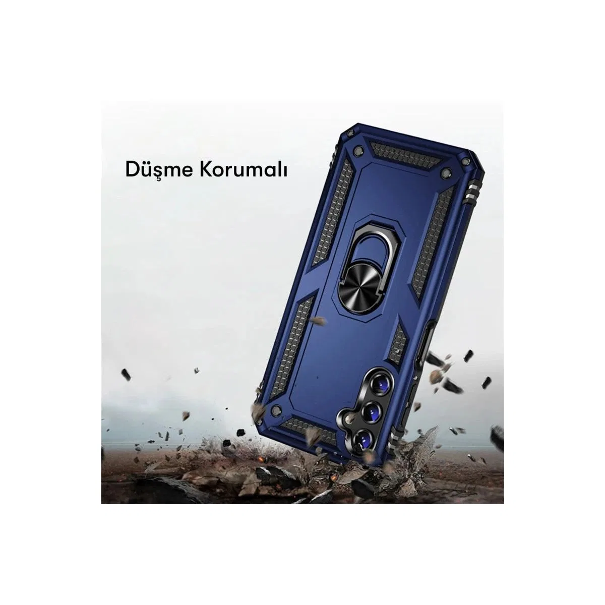Samsung Galaxy A04s Kılıf Sofya Yüzüklü Silikon Kapak - Yeşil