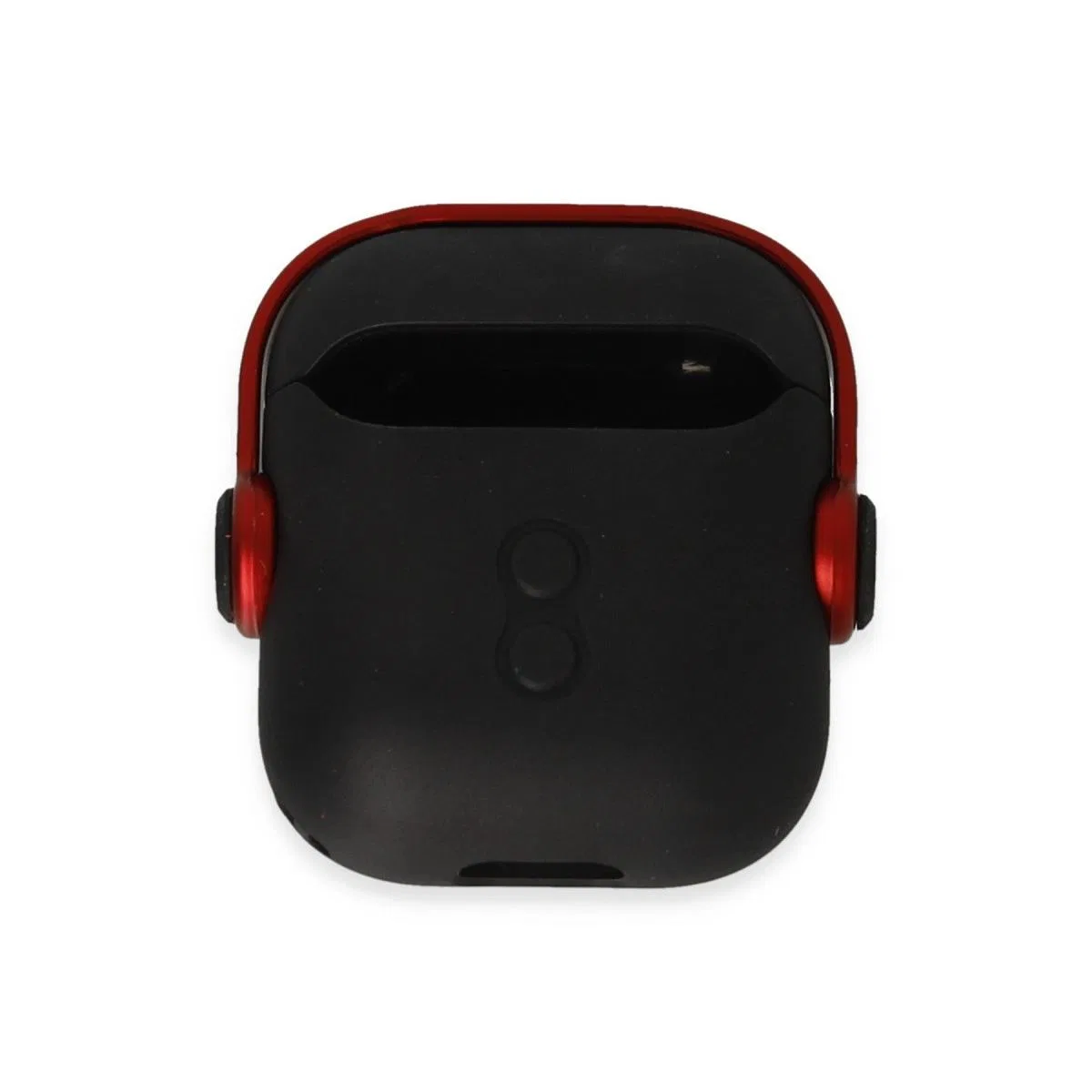 Apple Airpods 2 (2. nesil) Cool Kılıf - Siyah-kırmızı