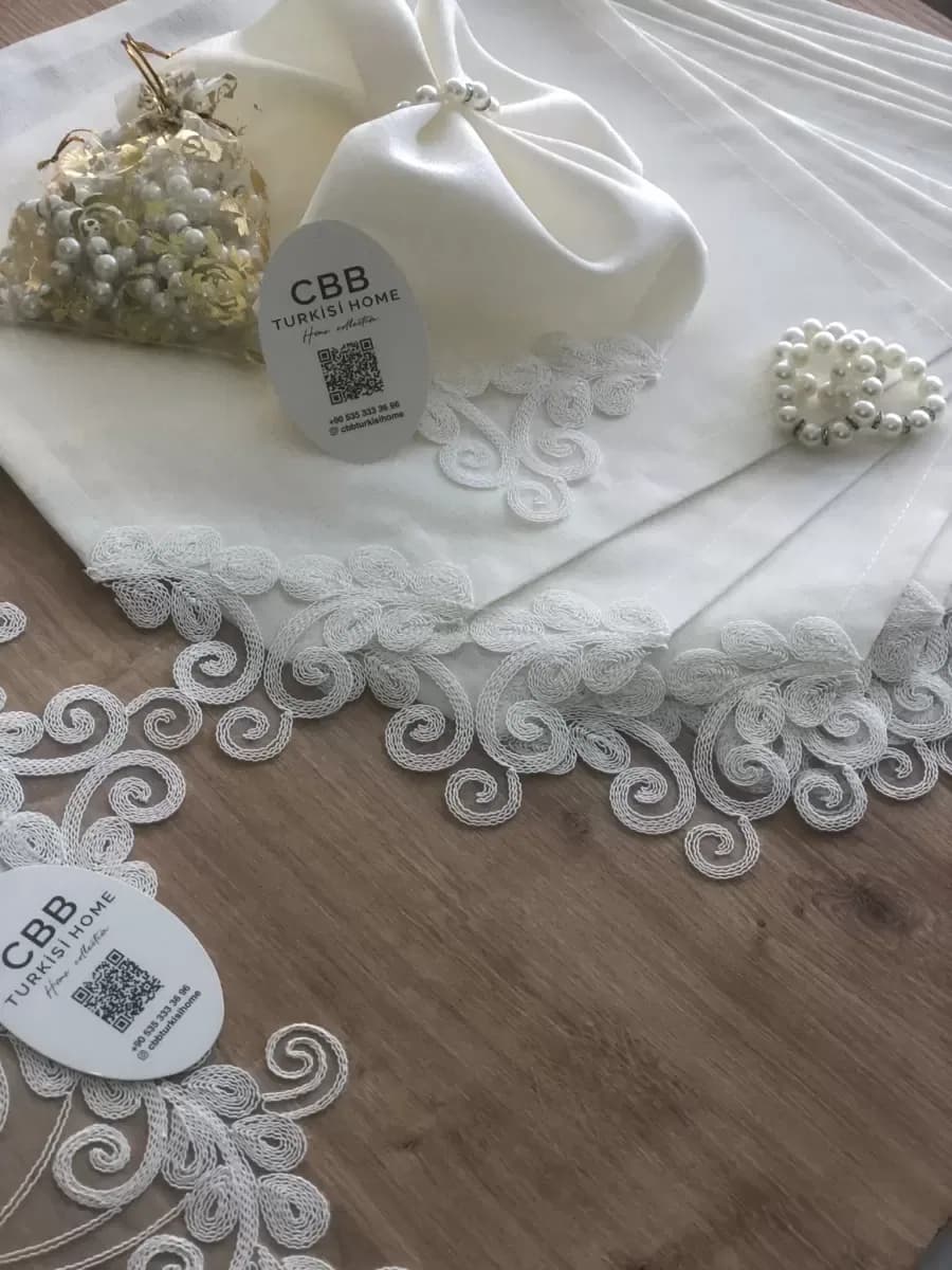 Sofra Takımı 26 Parça Anna Model Yemek Takımı Örtüsü Dertsiz 160 x 220 cm Masa Örtüsü