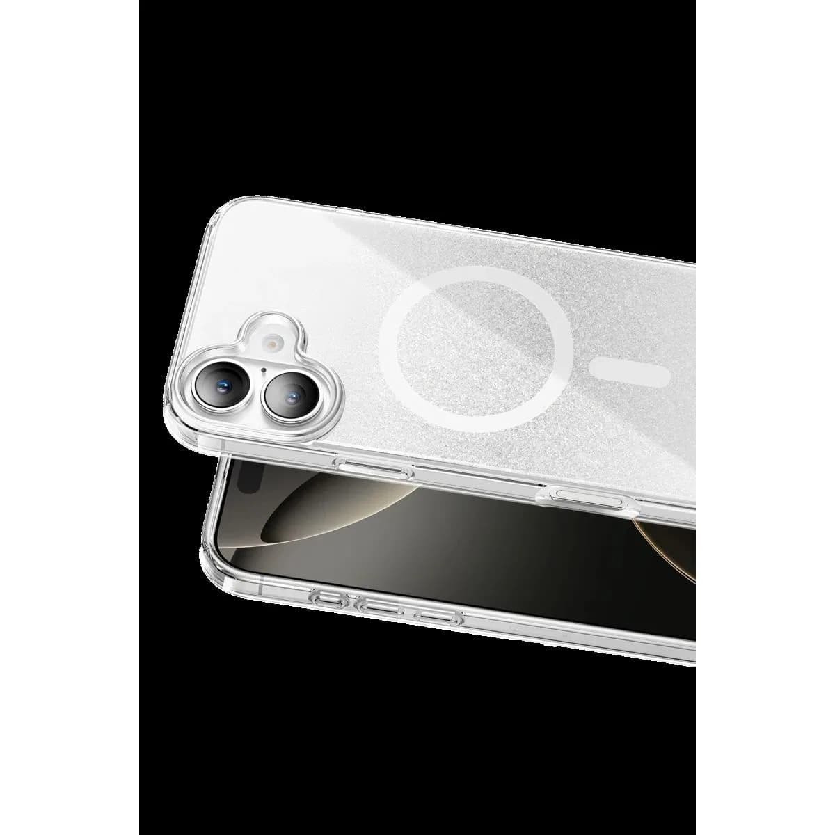 Onegif Apple İphone 16 Sora Simli Magsafe Kapak - Beyaz