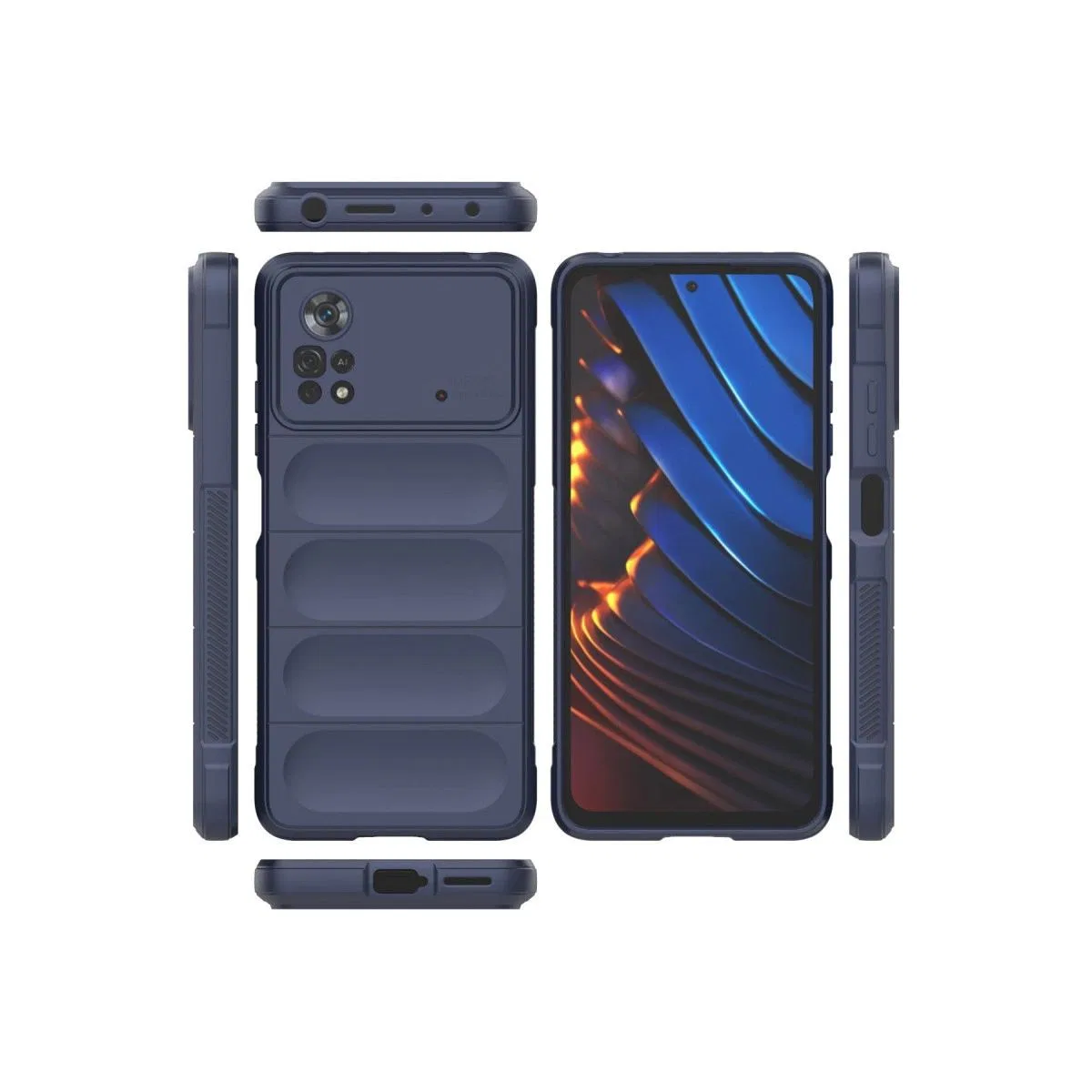 Xiaomi Poco X4 Pro 5g Kılıf Optimum Silikon - Lacivert