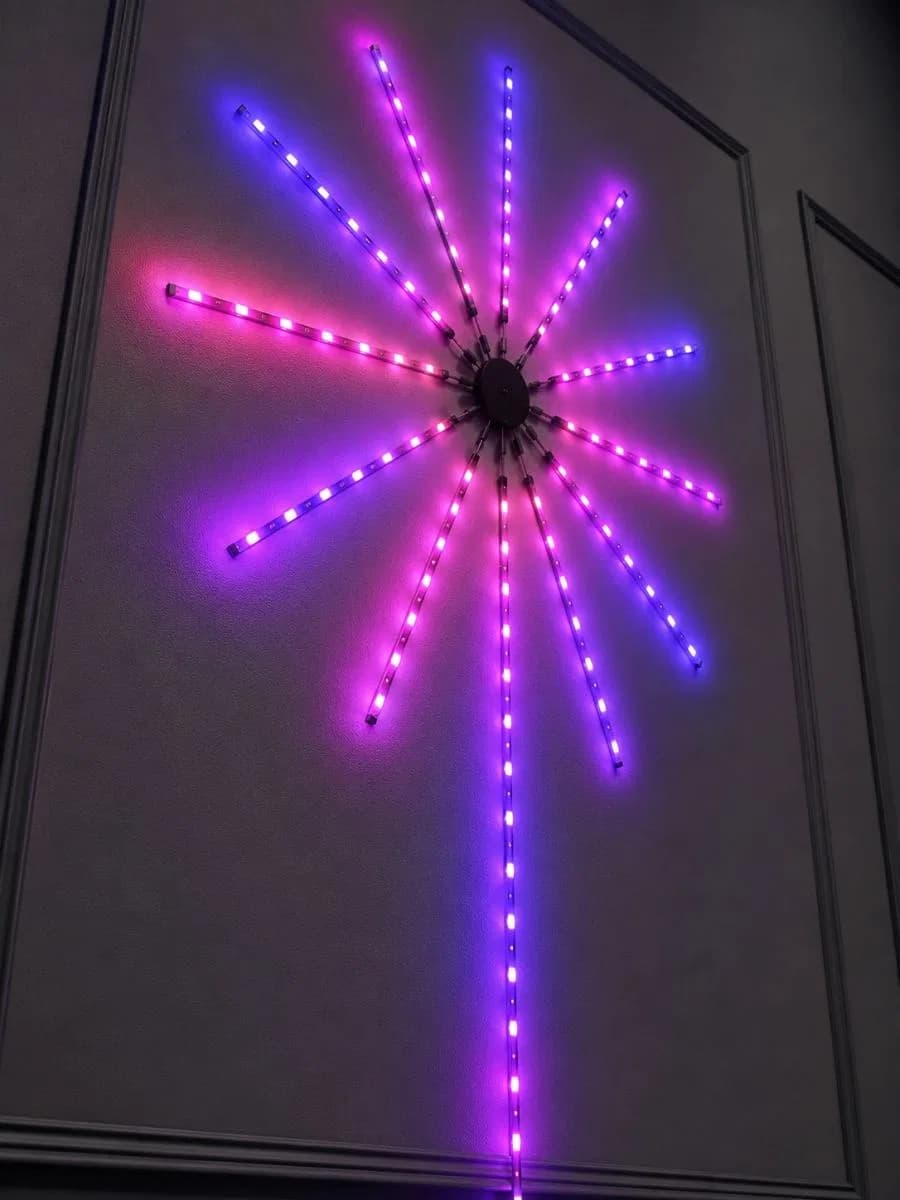 Rgb Led Duvar Aydınlatması Telefon Kontrollü Dekoratif Ortam Işığı