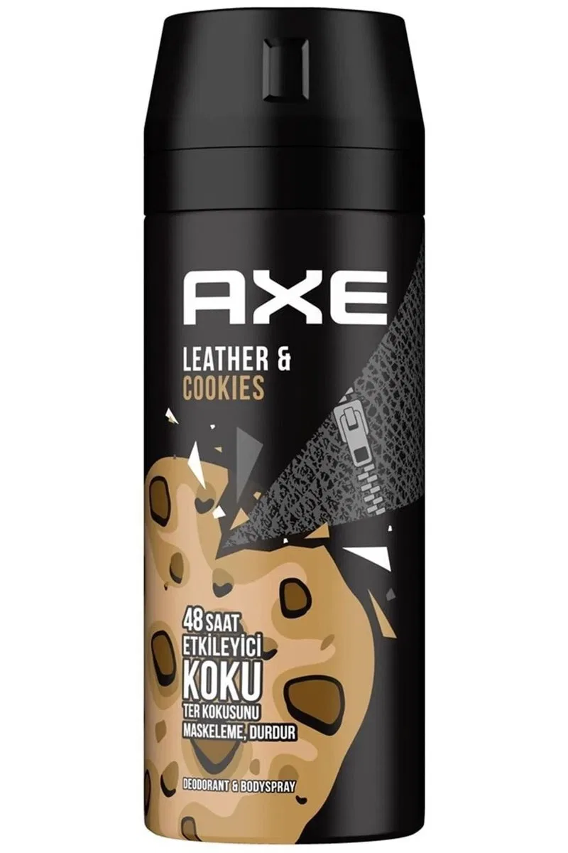 Axe Erkek Sprey Deodorant Leather & Cookies 48 Saat Etkileyeci Koku 150 ml