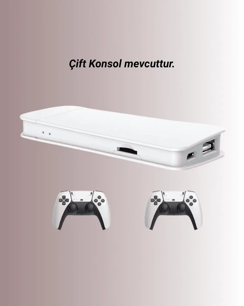 M15 Retro Konsol – 20. 000 Oyunlu, Çift Gamepadli, 4K HDMI