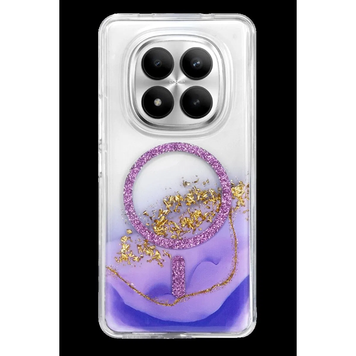 Onegif Xiaomi Redmi Note 15 Pro 5g Lotus Simli Magsafe Kapak - Mor