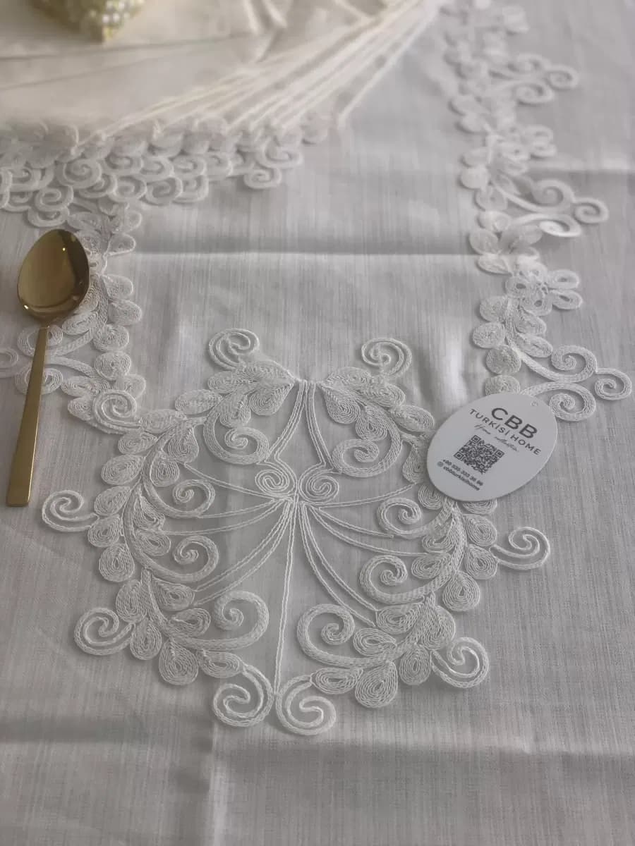 Sofra Takımı 26 Parça Anna Model Yemek Takımı Örtüsü Dertsiz 160 x 220 cm Masa Örtüsü