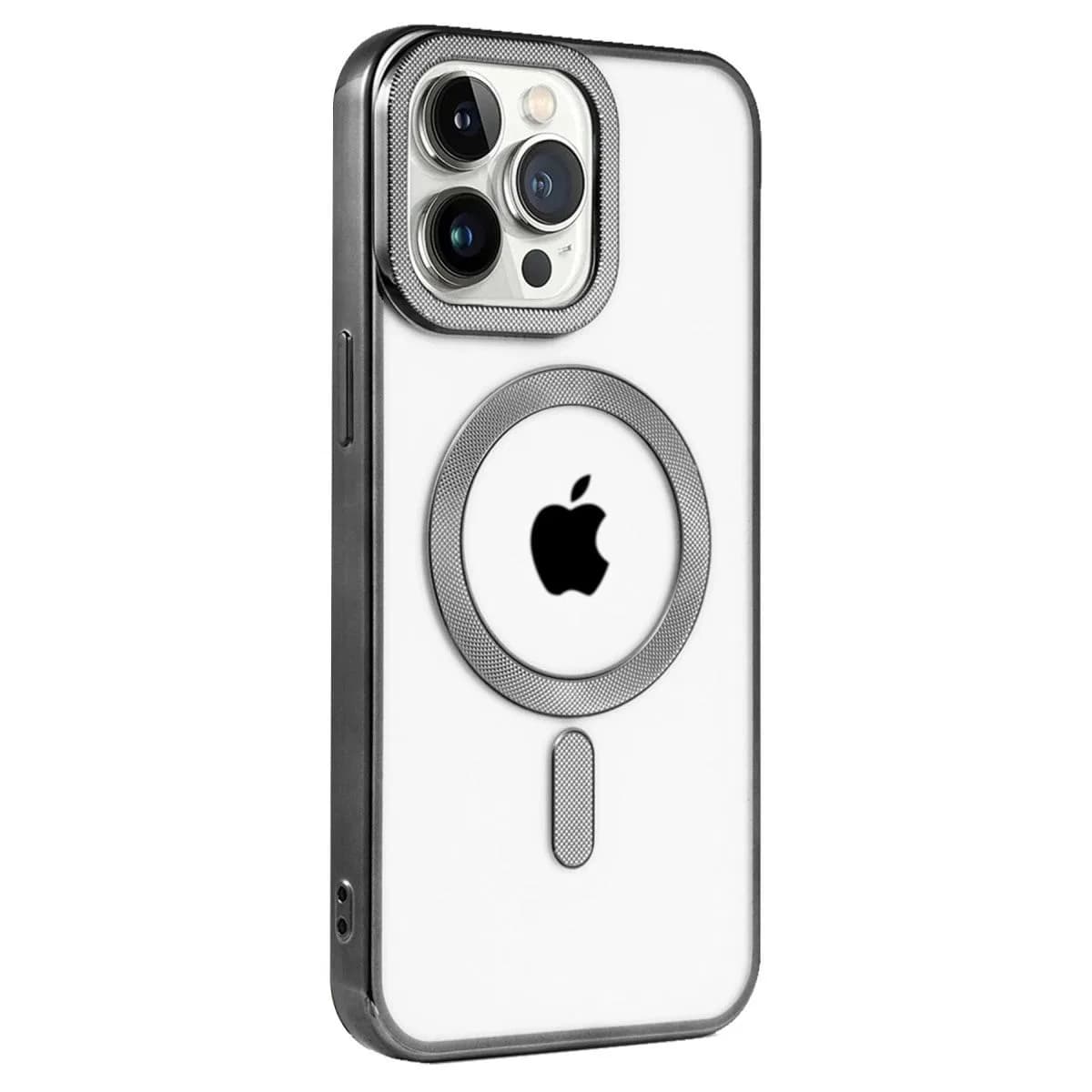 Apple İphone 14 Pro Kılıf Kronos Magsafe Kapak - Siyah