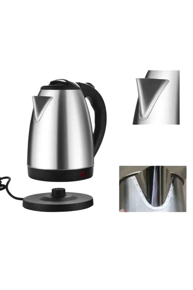 Kettle Su Isıtıcı C F Priz Uyumlu 220 - 240 V Paslanmaz Çelik Kablolu