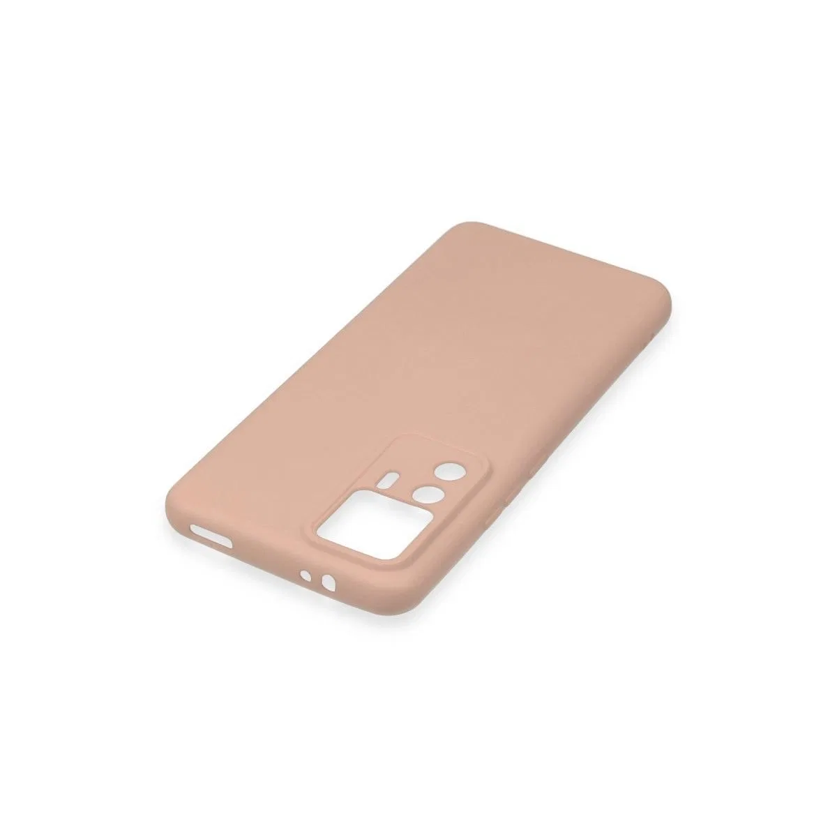 Xiaomi Mi 12t Pro Kılıf Nano İçi Kadife Silikon - Pudra