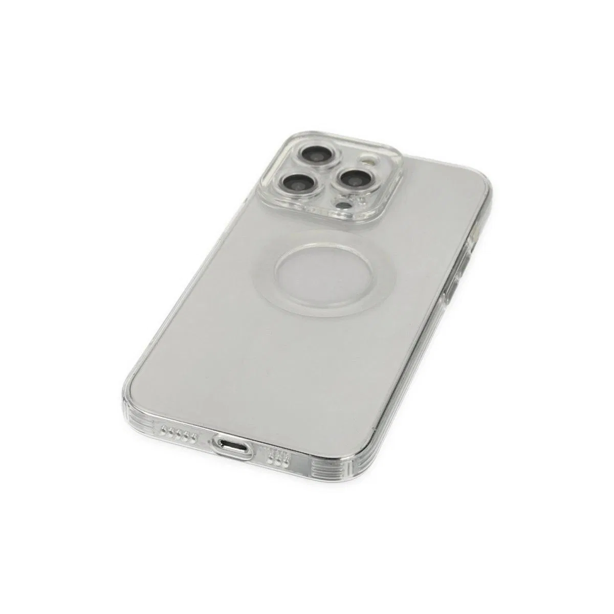 Apple İphone 14 Pro Kılıf Santa Lens Silikon - Şeffaf