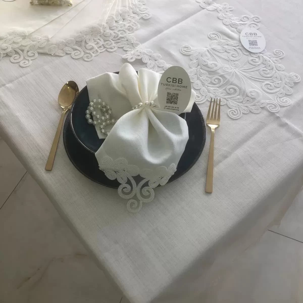 Sofra Takımı 26 Parça Anna Model Yemek Takımı Örtüsü Dertsiz 160 x 220 cm Masa Örtüsü