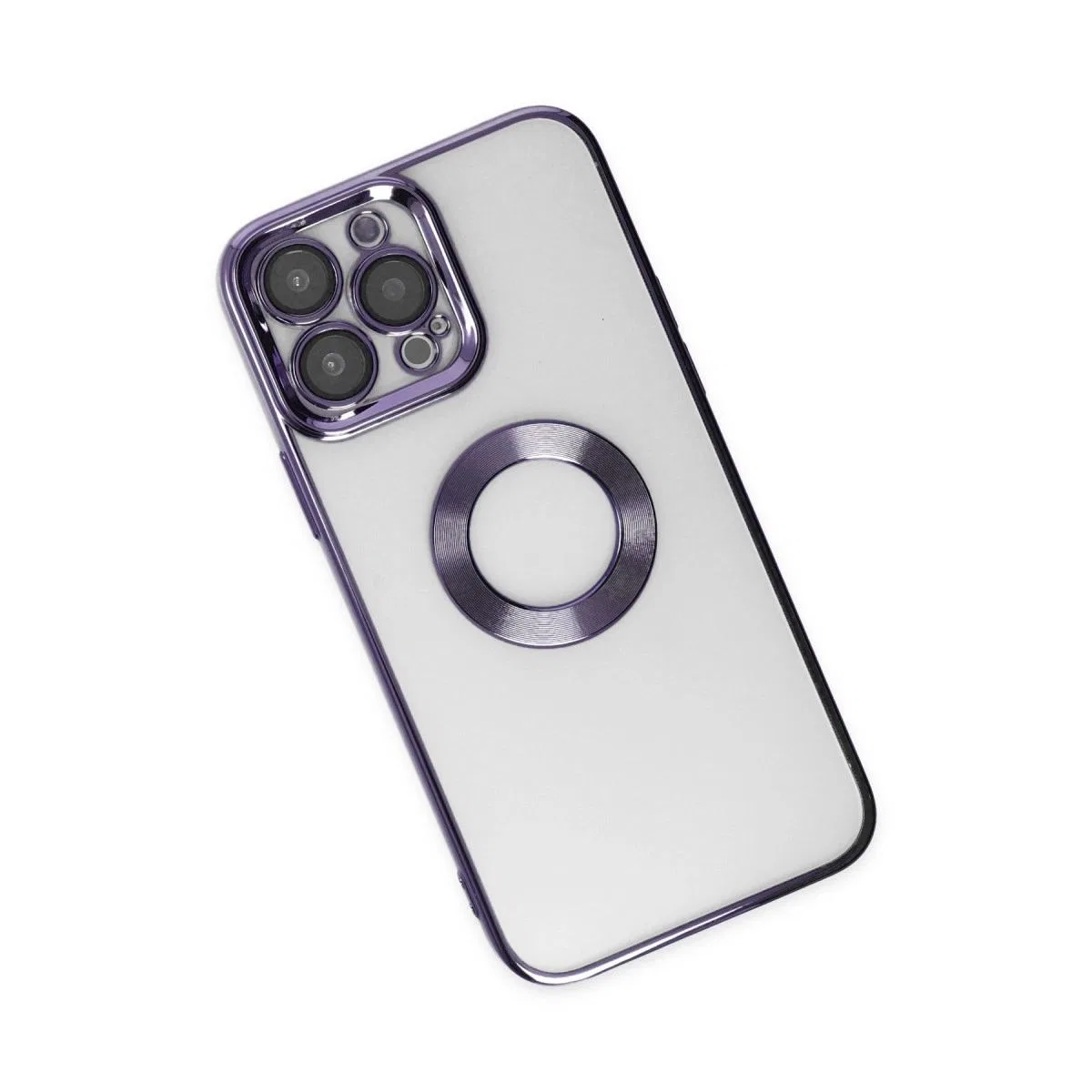 Apple İphone 14 Pro Kılıf Slot Silikon - Mor