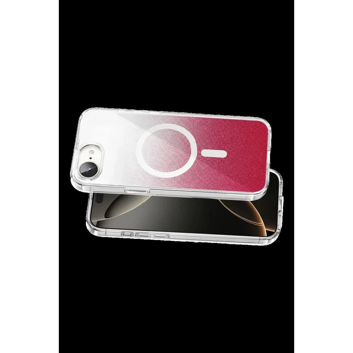 Onegif Apple İphone 17e Sora Simli Magsafe Kapak - Kırmızı