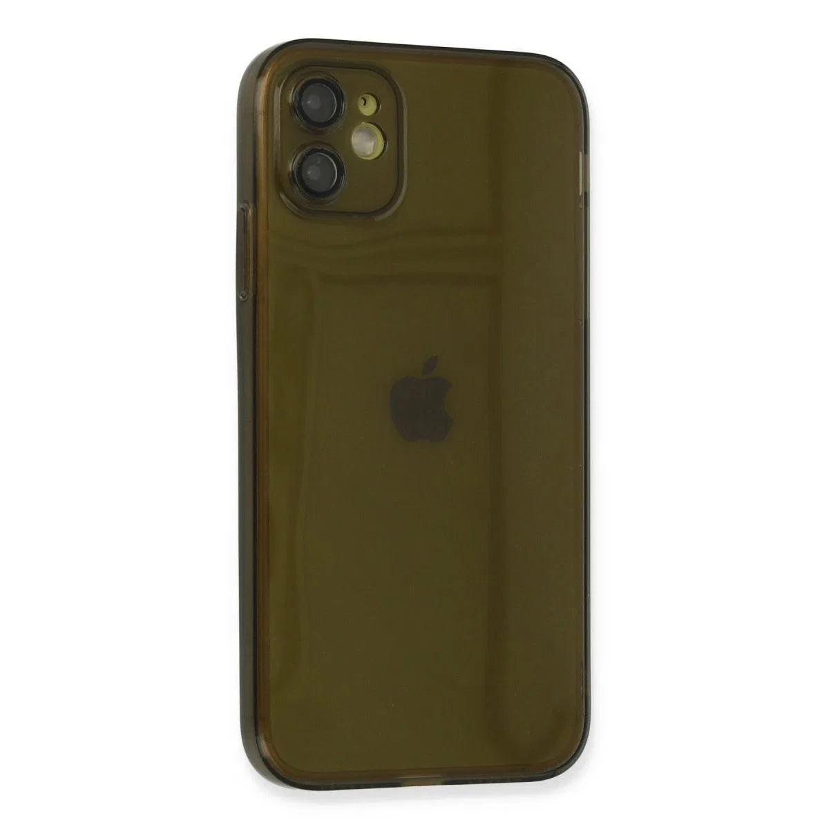 Apple İphone 12 Kılıf Fly Lens Silikon - Siyah
