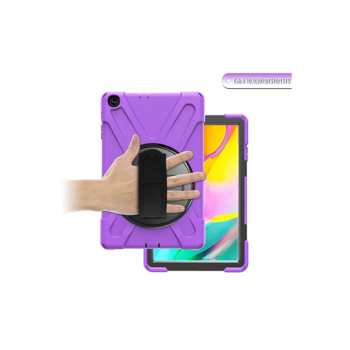 Samsung Galaxy T510 Tab A 10. 1 Kılıf Amazing Tablet Kapak - Mor