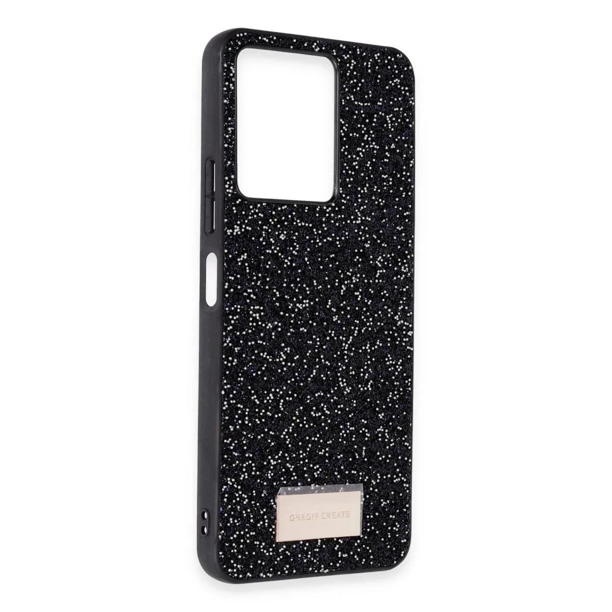Onegif Xiaomi Redmi 13c Bright Simli Kapak - Gümüş