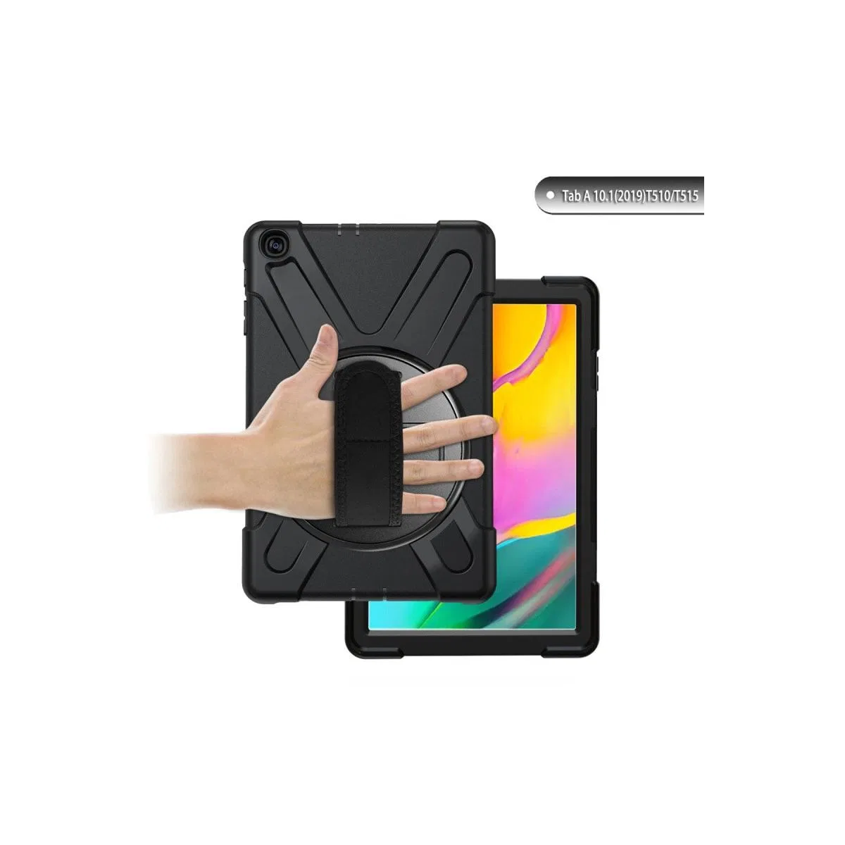 Samsung Galaxy T510 Tab A 10. 1 Kılıf Amazing Tablet Kapak - Siyah