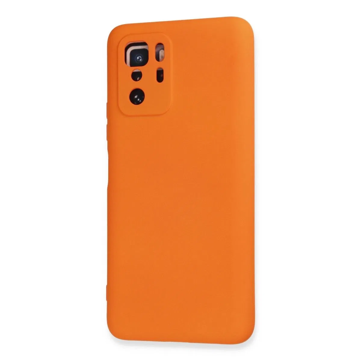 Xiaomi Poco X3 Gt Kılıf Nano İçi Kadife Silikon - Turuncu