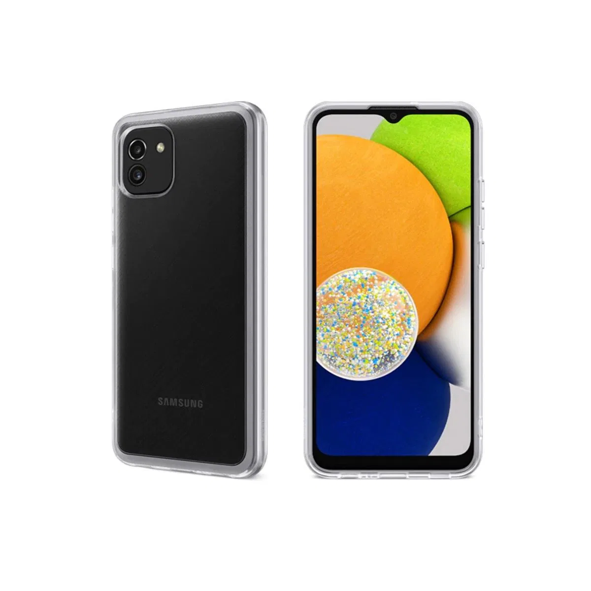 Samsung Galaxy A03 Kılıf Lüx Şeffaf Silikon
