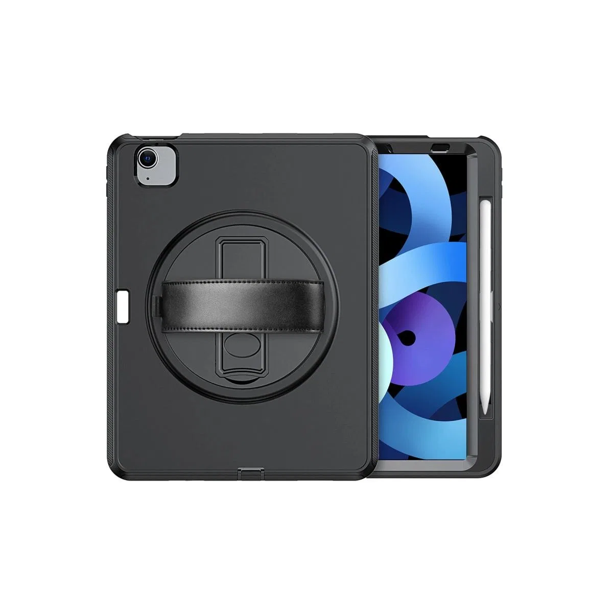 Apple İpad 2022 10. 9 (10. nesil) Kılıf Hand Strap Tablet Kılıfı - Siyah