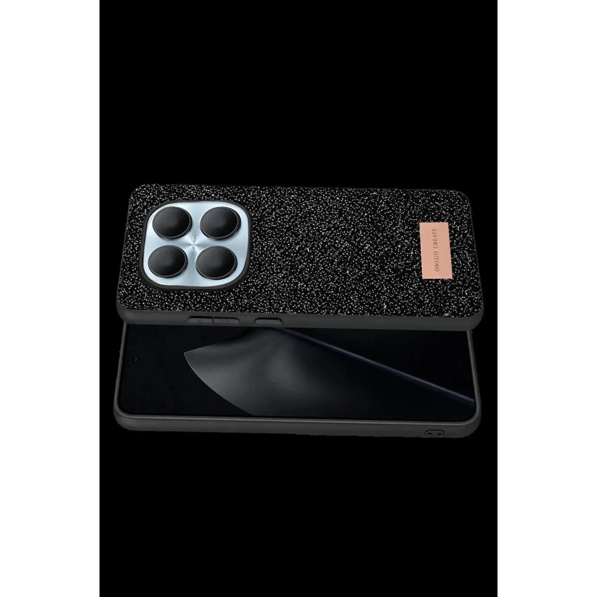 Onegif Xiaomi Redmi Note 15 Pro 5g Bright Simli Kapak - Siyah