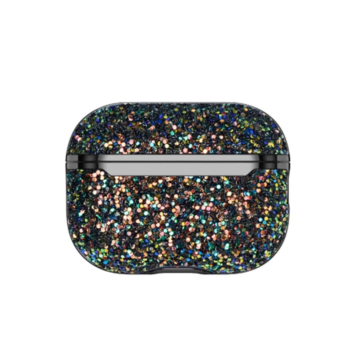 Onegif Apple Airpods 3 (3. nesil) Bright Simli Airpods Kapak - Siyah