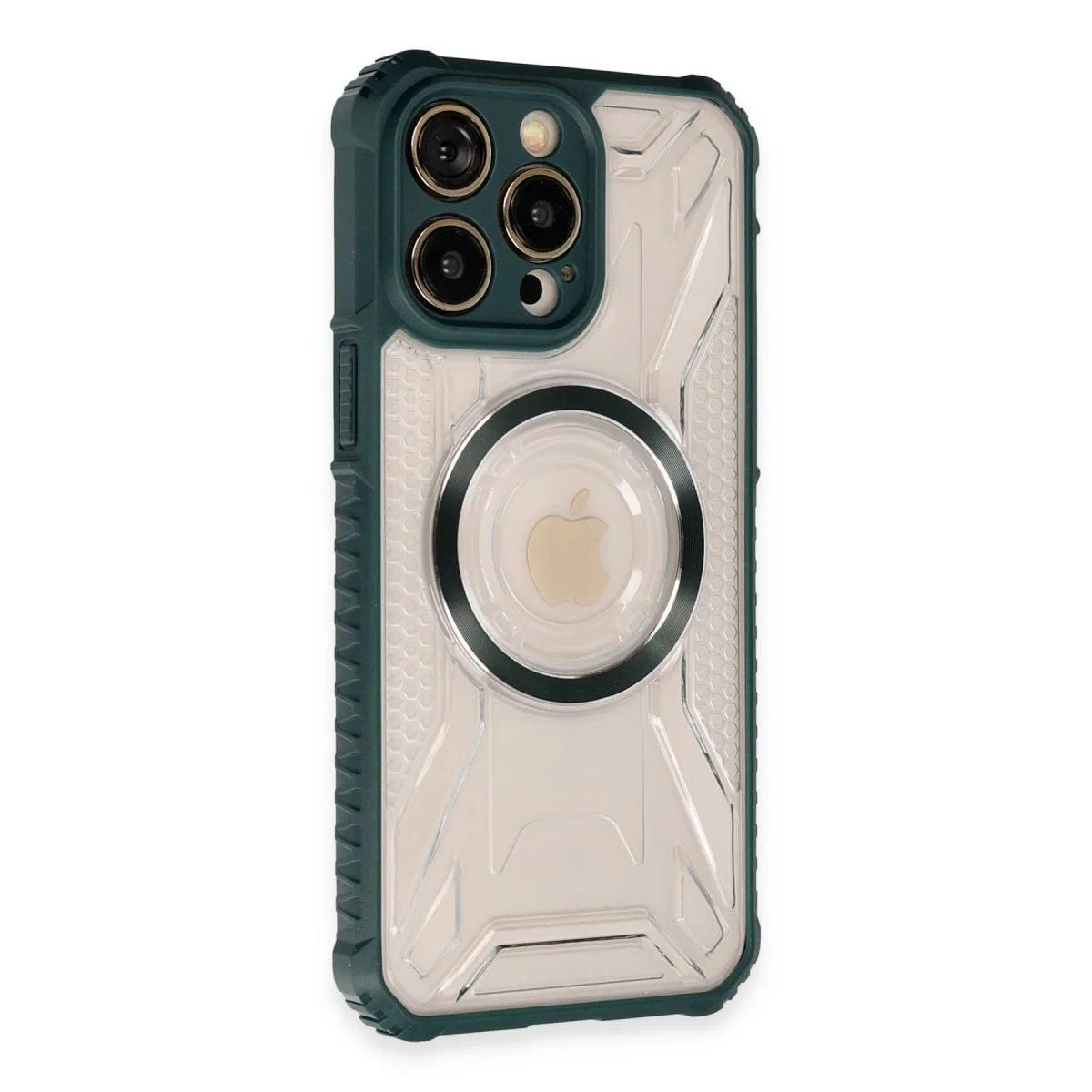 Apple İphone 14 Pro Kılıf Prag Magneticsafe Kapak - Koyu Yeşil