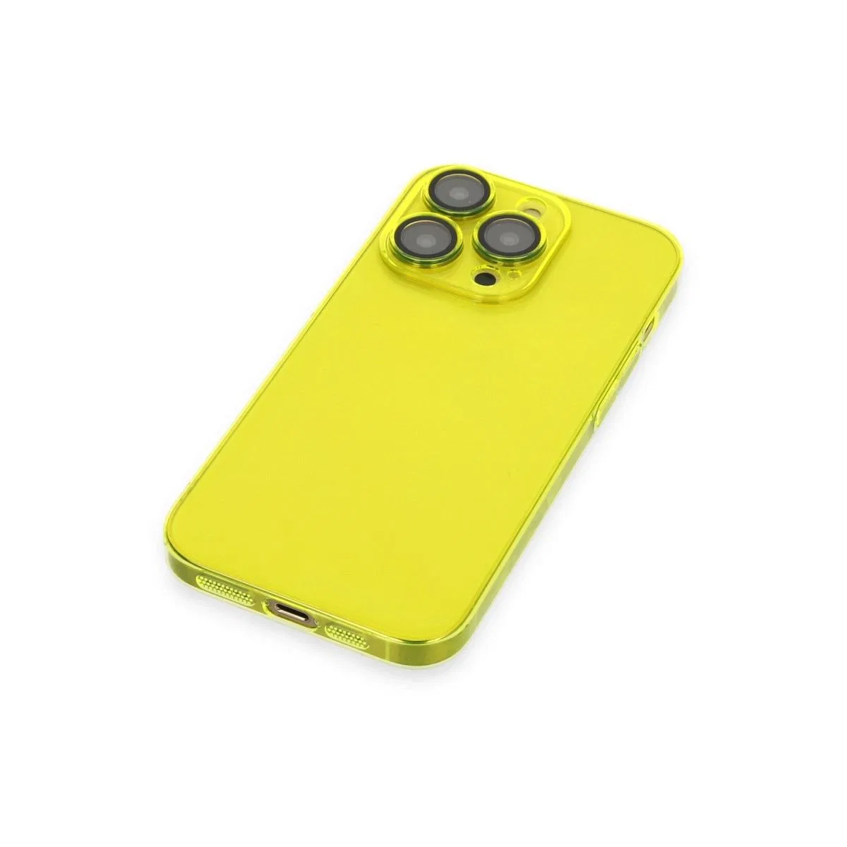 Apple İphone 13 Pro Max Kılıf Armada Lensli Kapak - Sarı