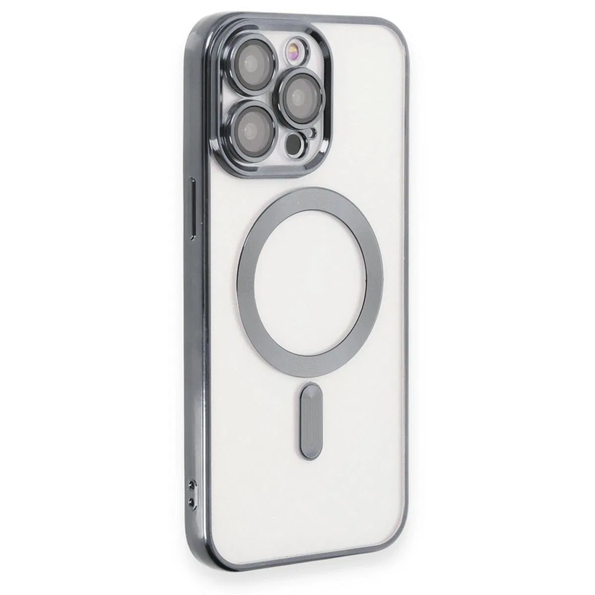 Apple İphone 15 Pro Kılıf Kross Magneticsafe Kapak - Titan Gri
