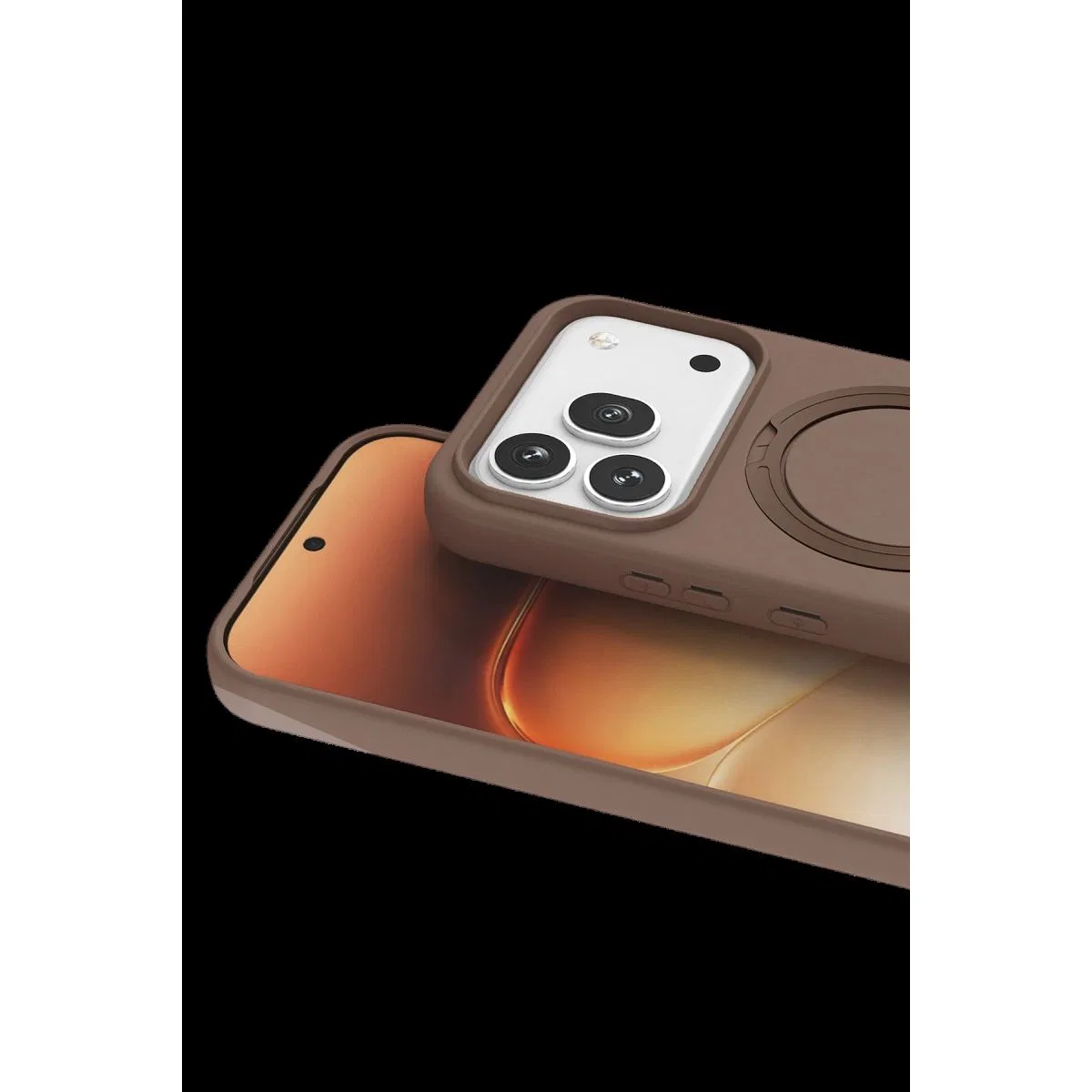 Huawei Honor 600 Regal Magsafe Standlı Kapak - Çöl Titanyum