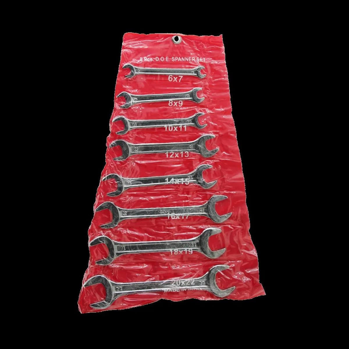 8 Parça Açık Uçlu Anahtar Takımı 6-22 mm