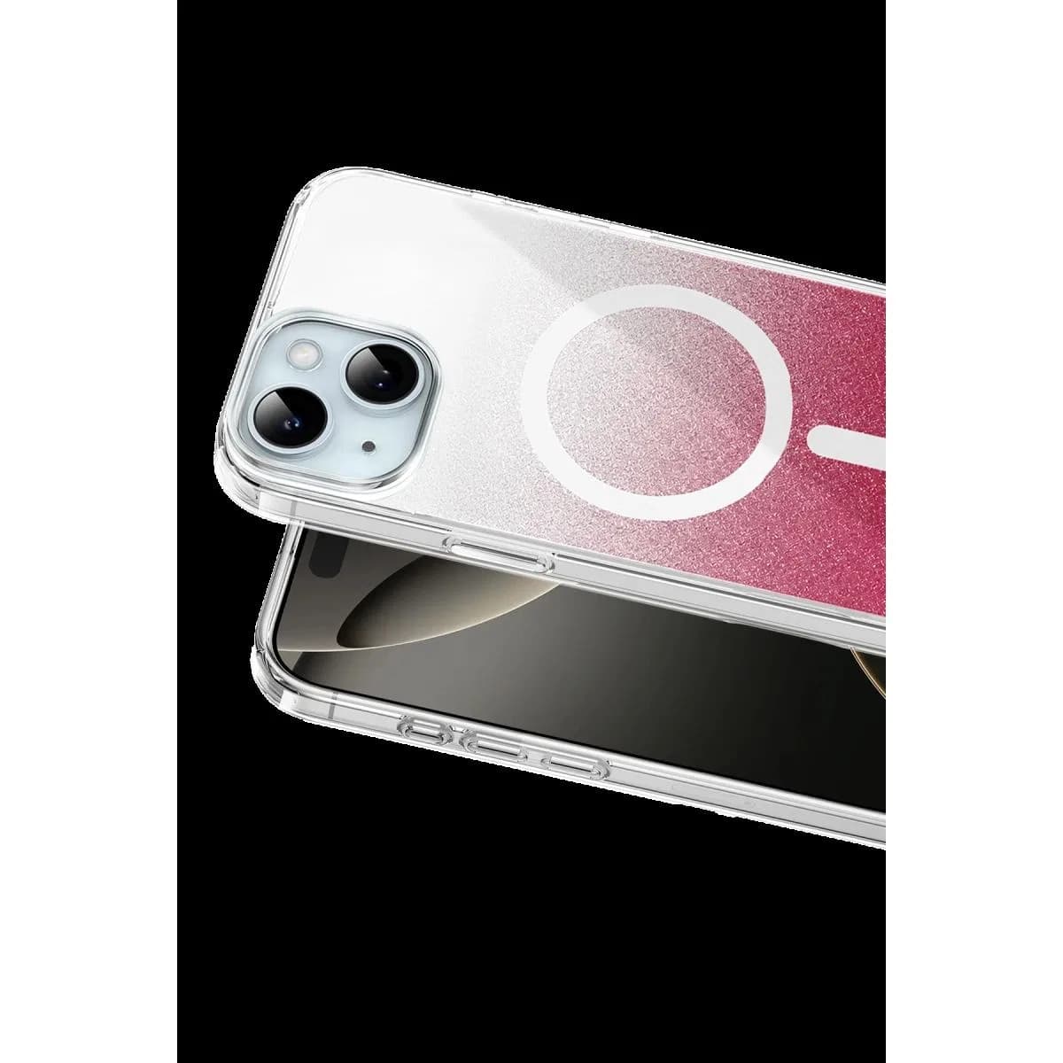 Onegif Apple İphone 14 Sora Simli Magsafe Kapak - Kırmızı