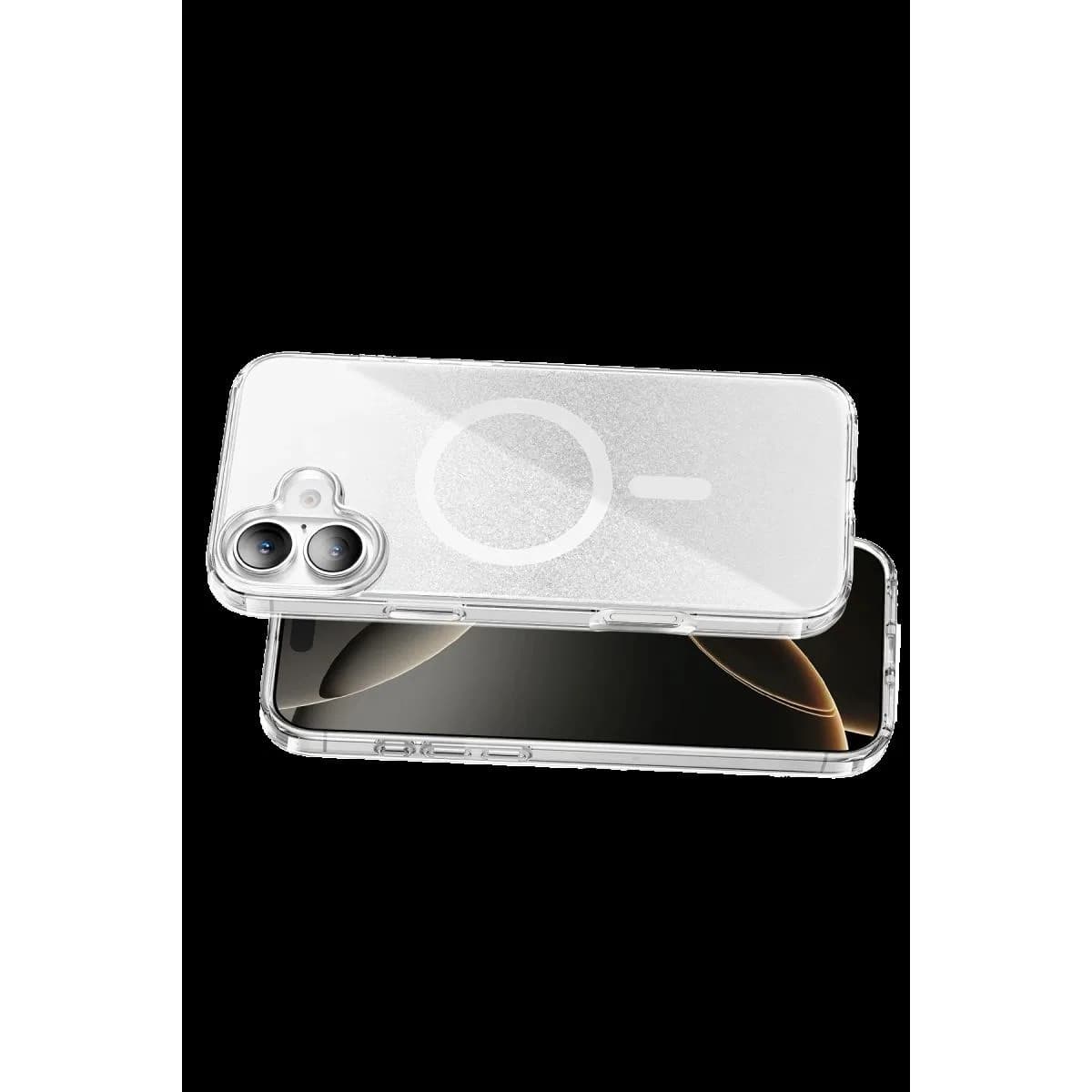 Onegif Apple İphone 16 Sora Simli Magsafe Kapak - Beyaz