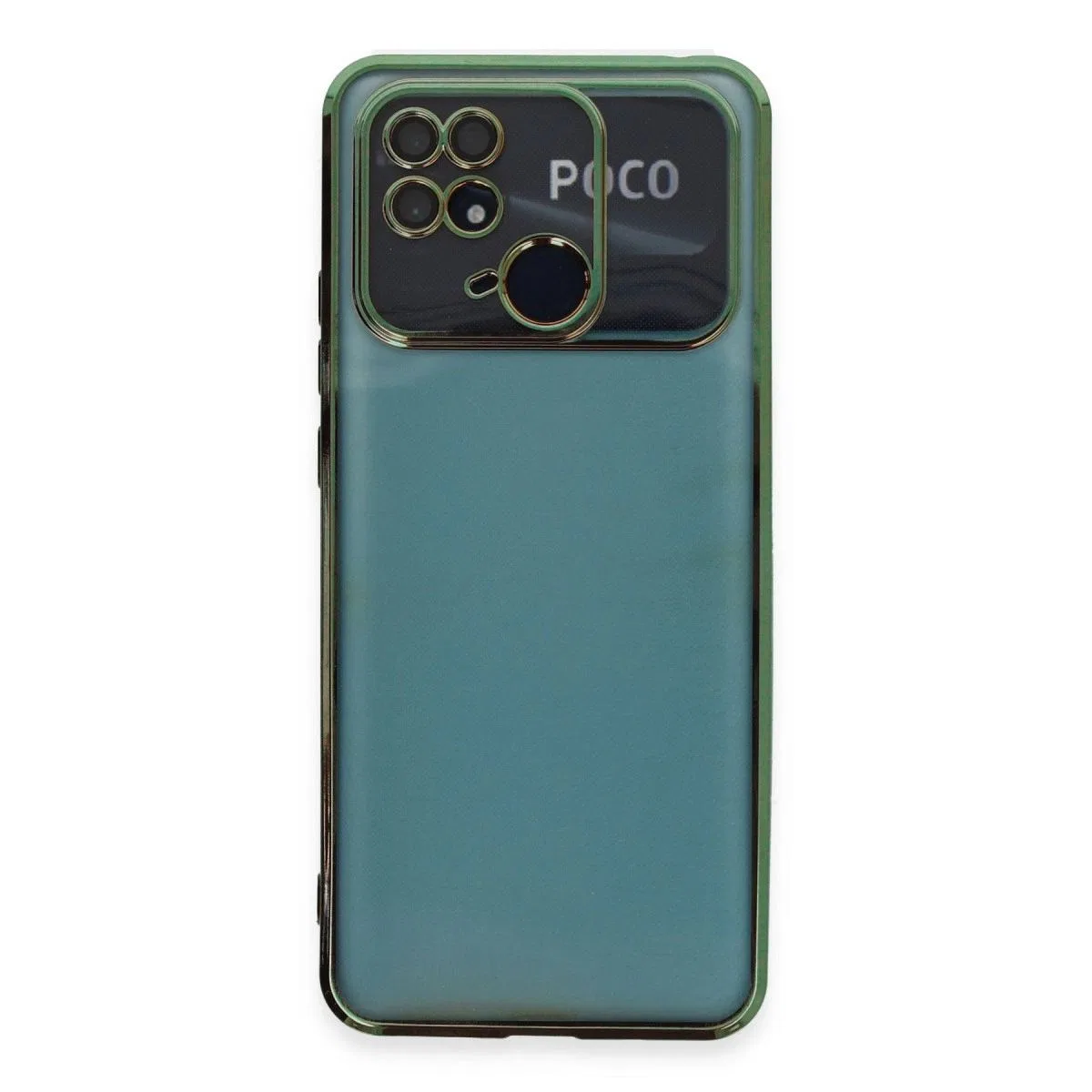Xiaomi Redmi 10c Kılıf Razer Lensli Silikon - Yeşil