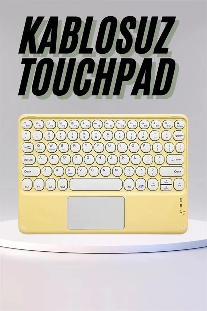 Profesyonel Wifi Q Klavye Bluetooth Klavye Touchpad 10. 8 Inç Yeni Nesil